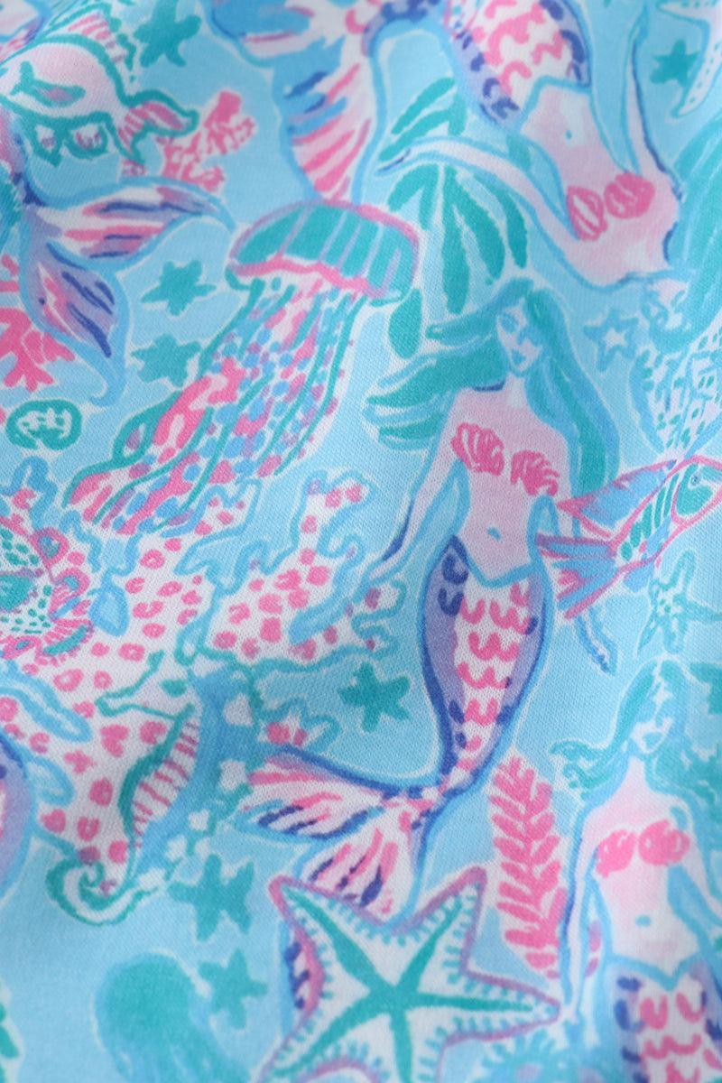Mermaid lagoon embroidery shorts set Product Image