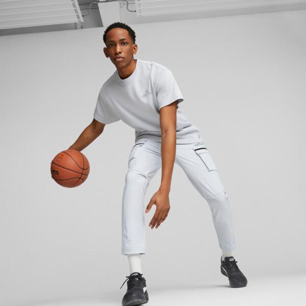 PUMA Above the Clouds Men's Basketball Sweatpants in Platinum Grey Product Image