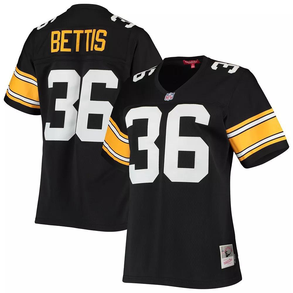 Women's Mitchell & Ness Jerome Bettis Black Pittsburgh Steelers 1996 Legacy Replica Jersey, Size: Small Product Image