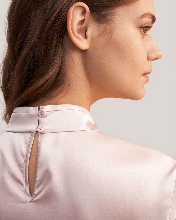 Feminine Stand Collar Blouse Product Image