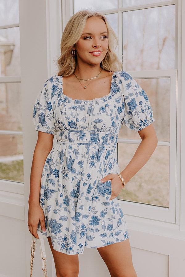 Floral Daydream Denim Romper Product Image