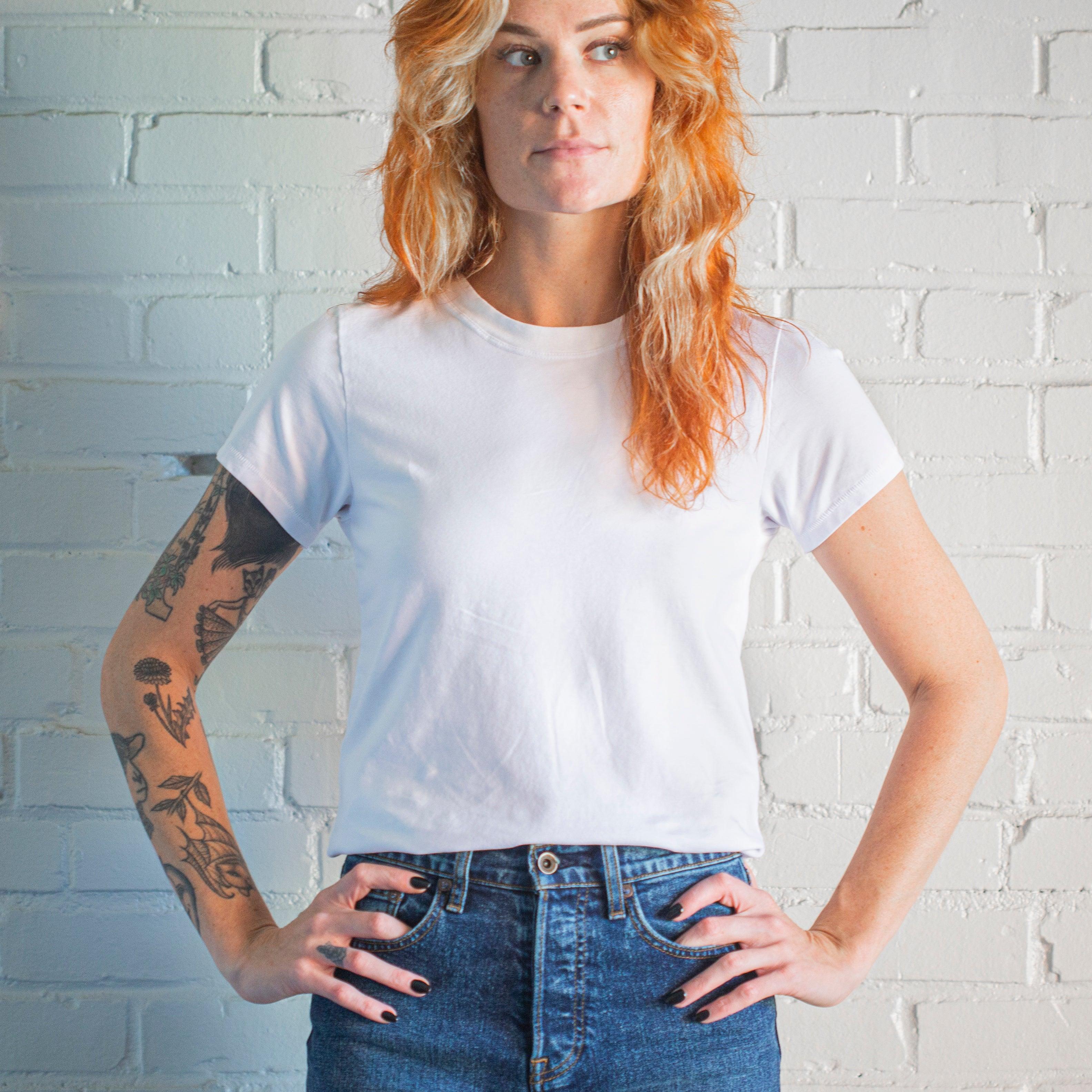 Fitted Tee | Stone Product Image