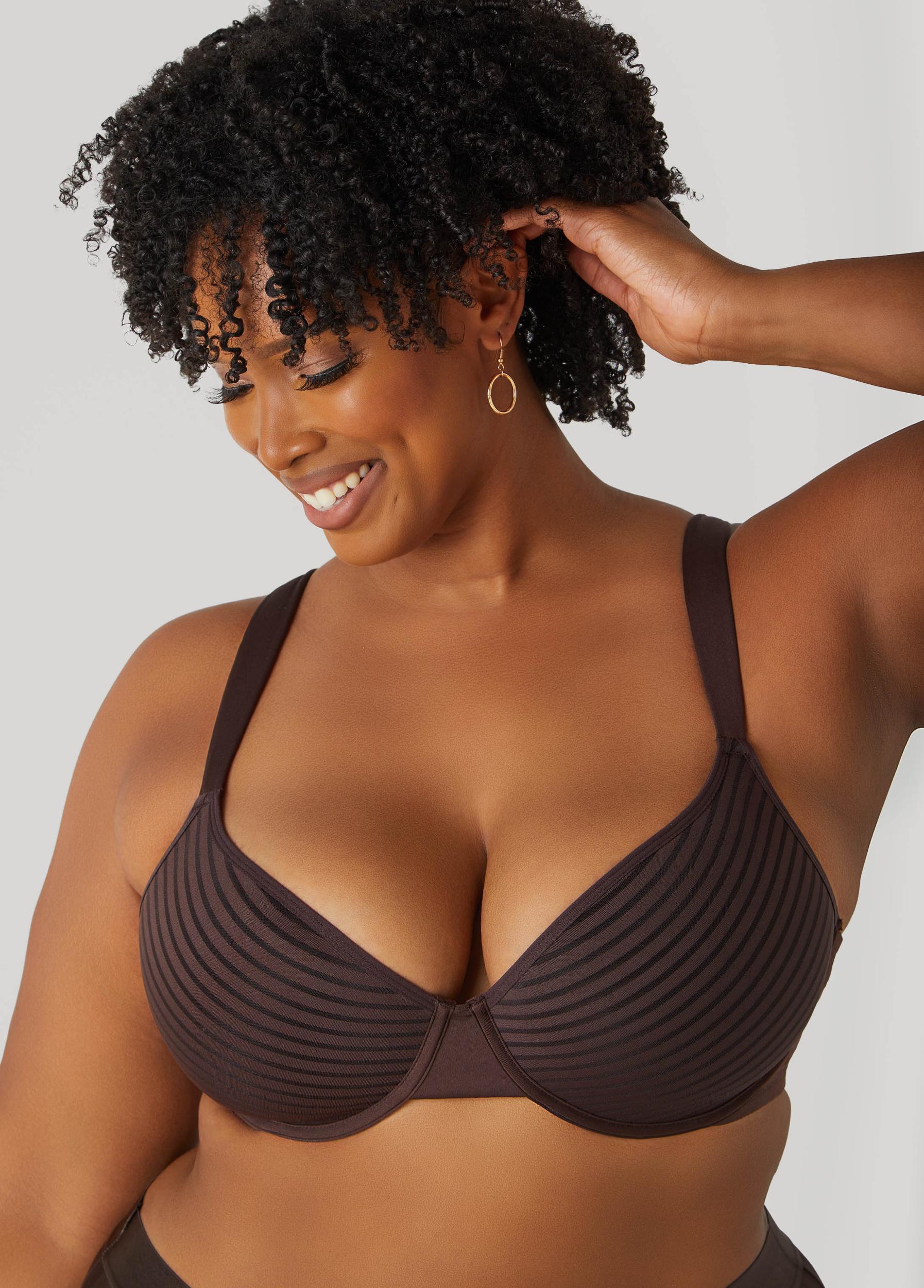 Stripe Spacer Cup T-Shirt Bra Product Image