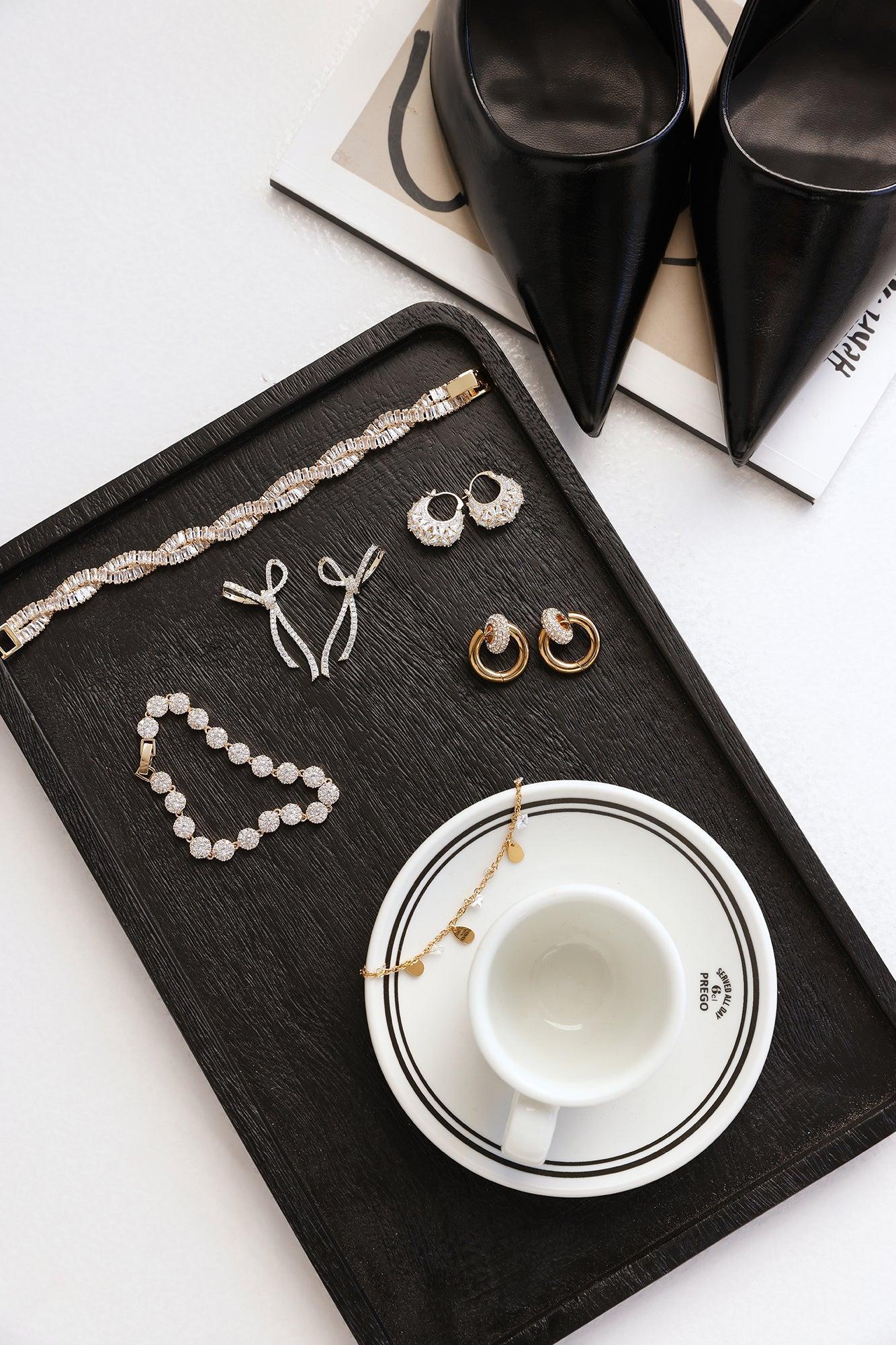 Chic By Design Earrings Gold Product Image