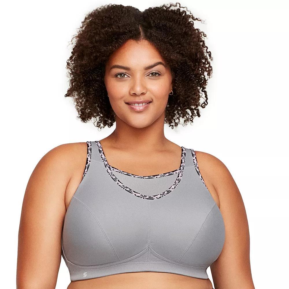 Plus Size Glamorise Full-Figure No-Bounce Camisole Wireless Sports Bra 1066, Womens Product Image