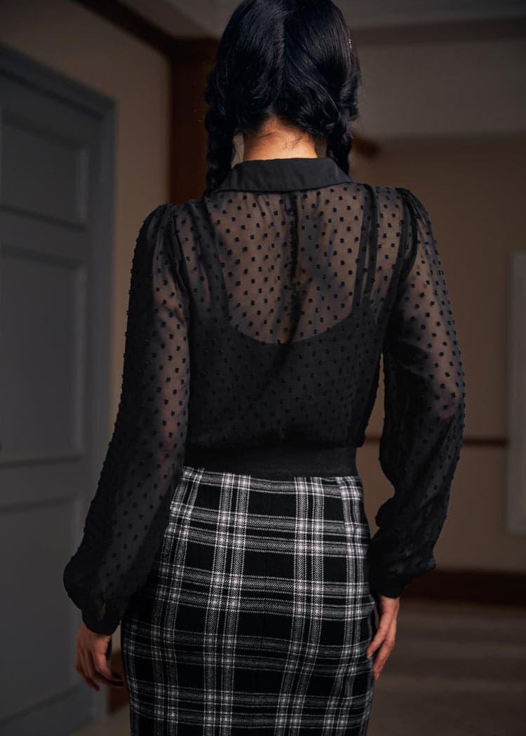 More Mulled Wine Collared Blouse Product Image