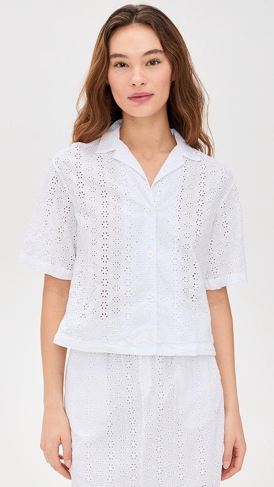 Stateside Eyelit Camp Shirt | Shopbop Product Image