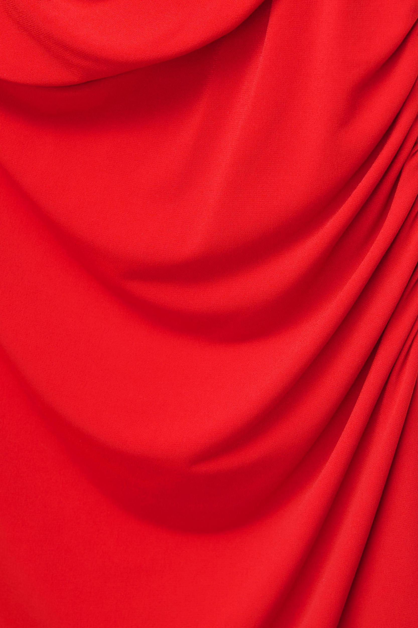Short draped halter dress Product Image
