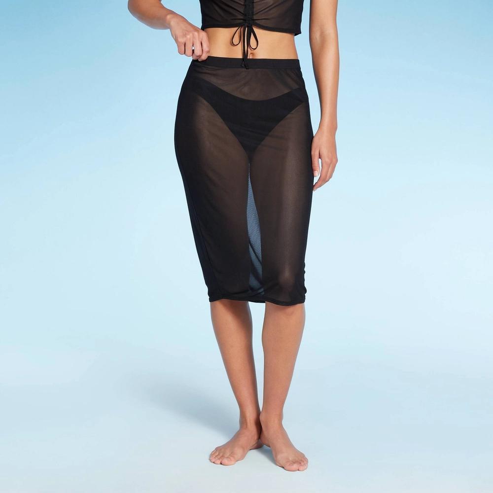 Women's Mesh Cover Up Midi Skirt - Wild Fable™ Product Image