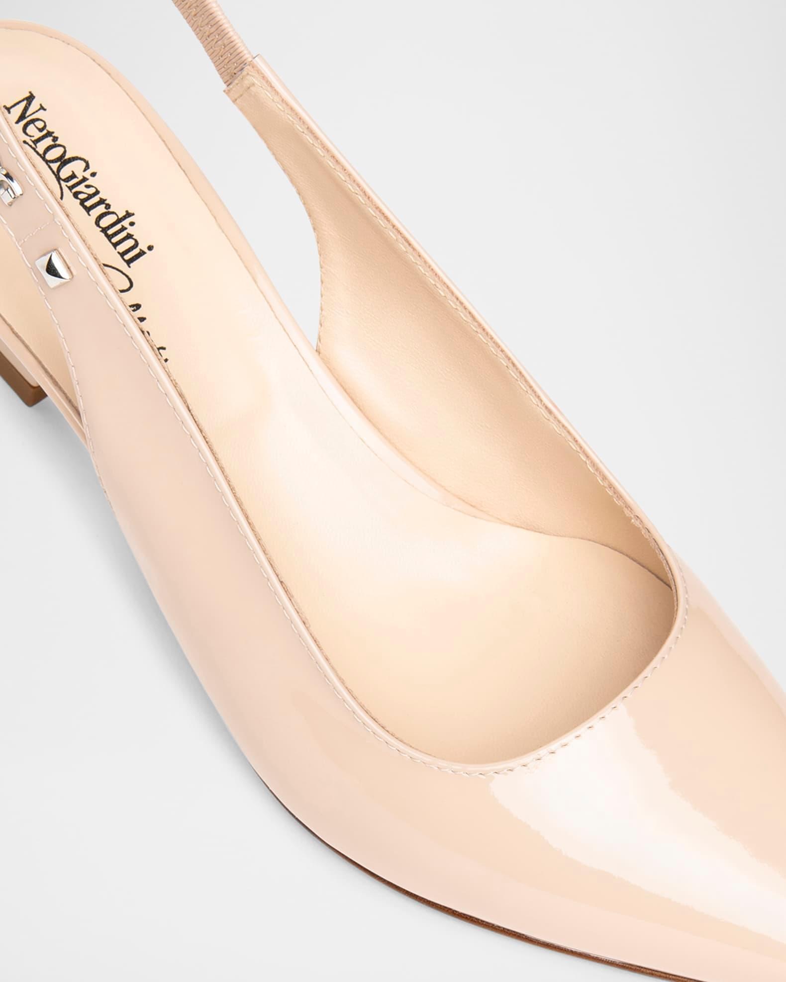 Patent Leather Slingback Pumps Product Image