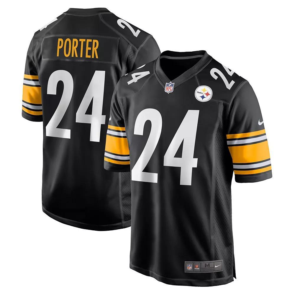 Men's Nike Joey Porter Jr. Black Pittsburgh Steelers 2023 NFL Draft Pick Game Jersey, Size: 2XL Product Image