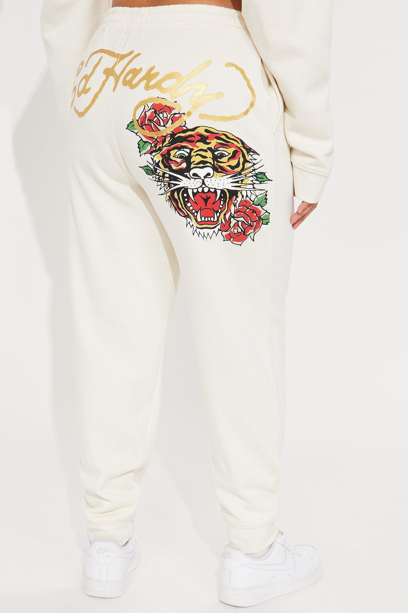 Ed Hardy Retro Tiger Jogger - Ivory Product Image