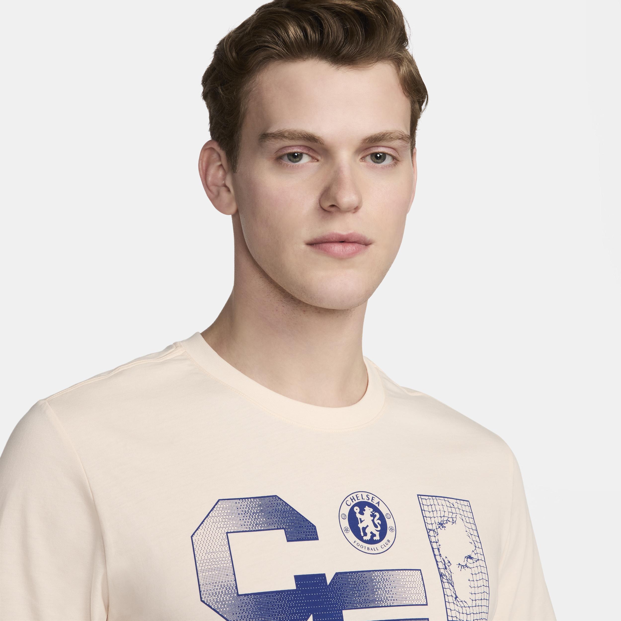Men's Nike Pink Chelsea Futura T-Shirt, Size: Small, Chl Pink Product Image