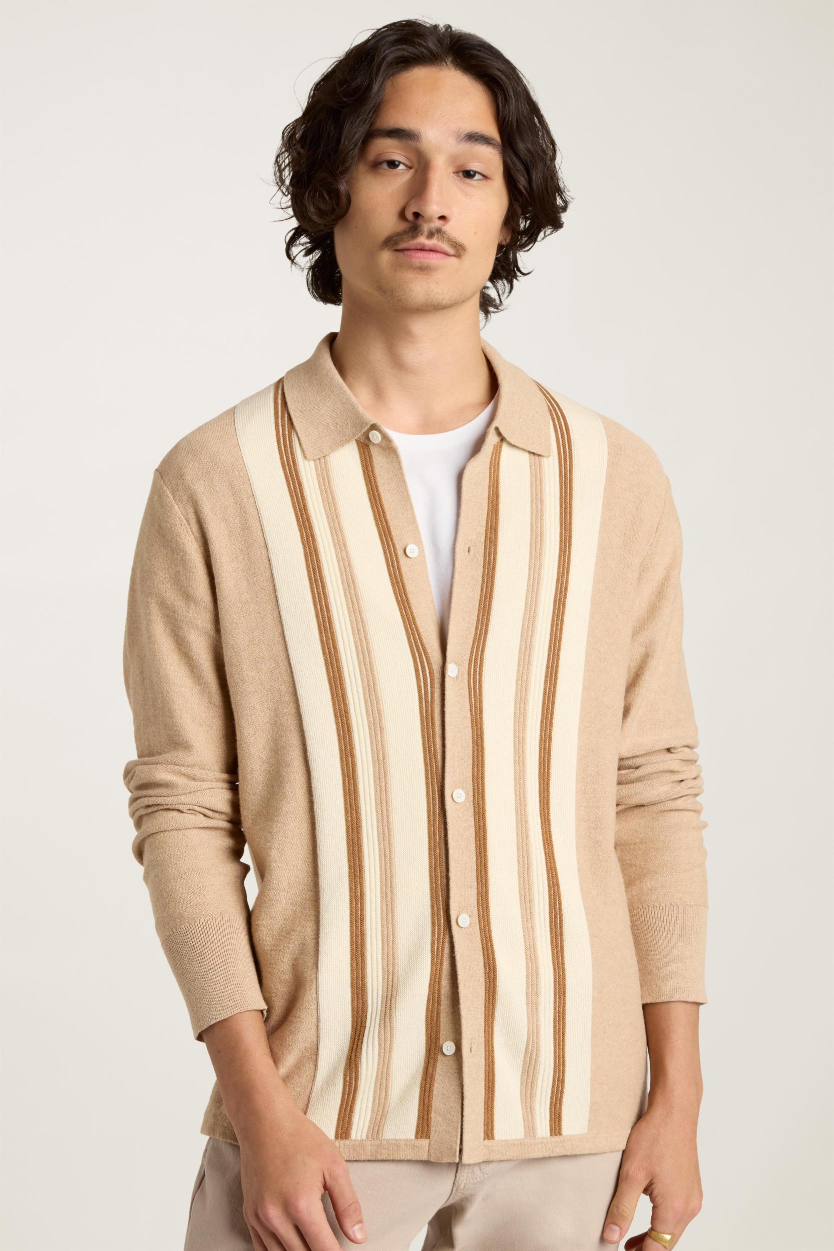 Hudson Long Sleeve Sweater Polo Product Image