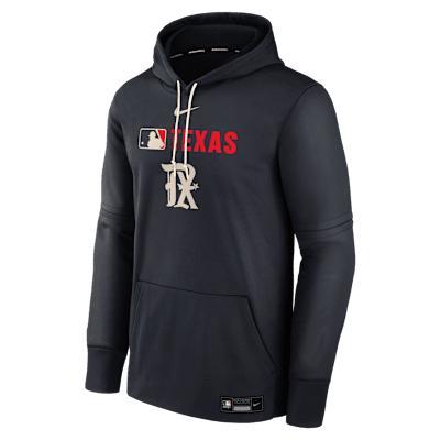 Texas Rangers Authentic Collection City Connect Men's Nike Therma MLB Pullover Hoodie Product Image