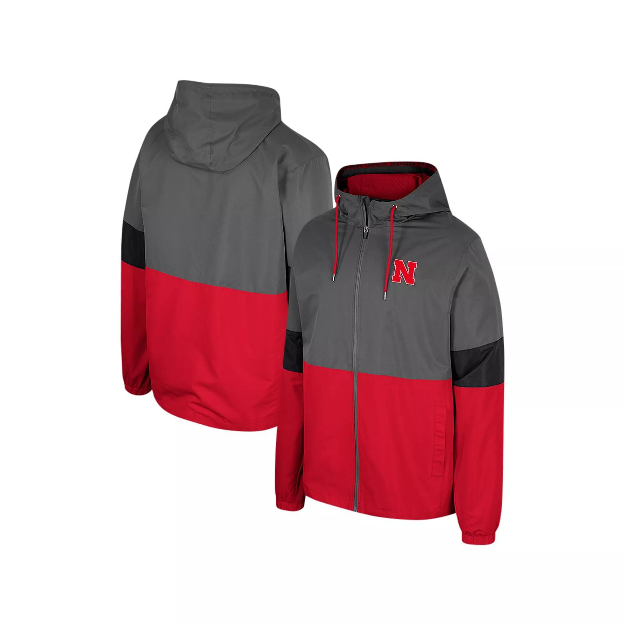 Men's Colosseum Charcoal Ohio State Buckeyes Miles Full-Zip Jacket, Size: Large Product Image