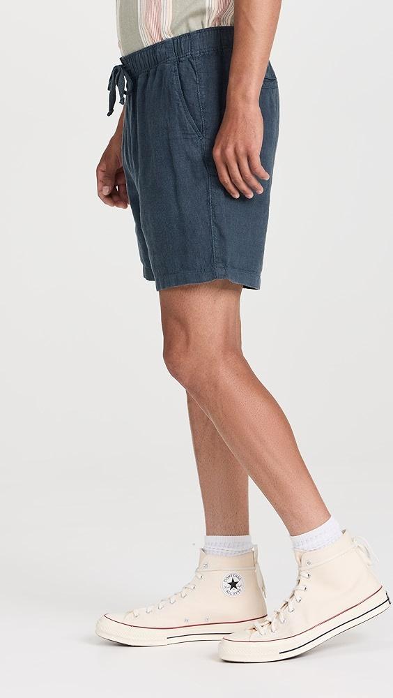 Faherty Essential Linen Drawstring Shorts 6" | Shopbop Product Image