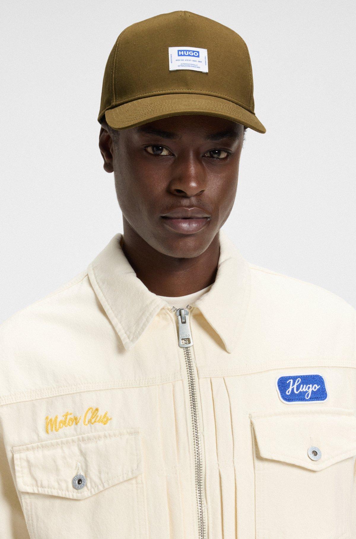 HUGO - Cotton-twill cap with logo label - Light Green Product Image