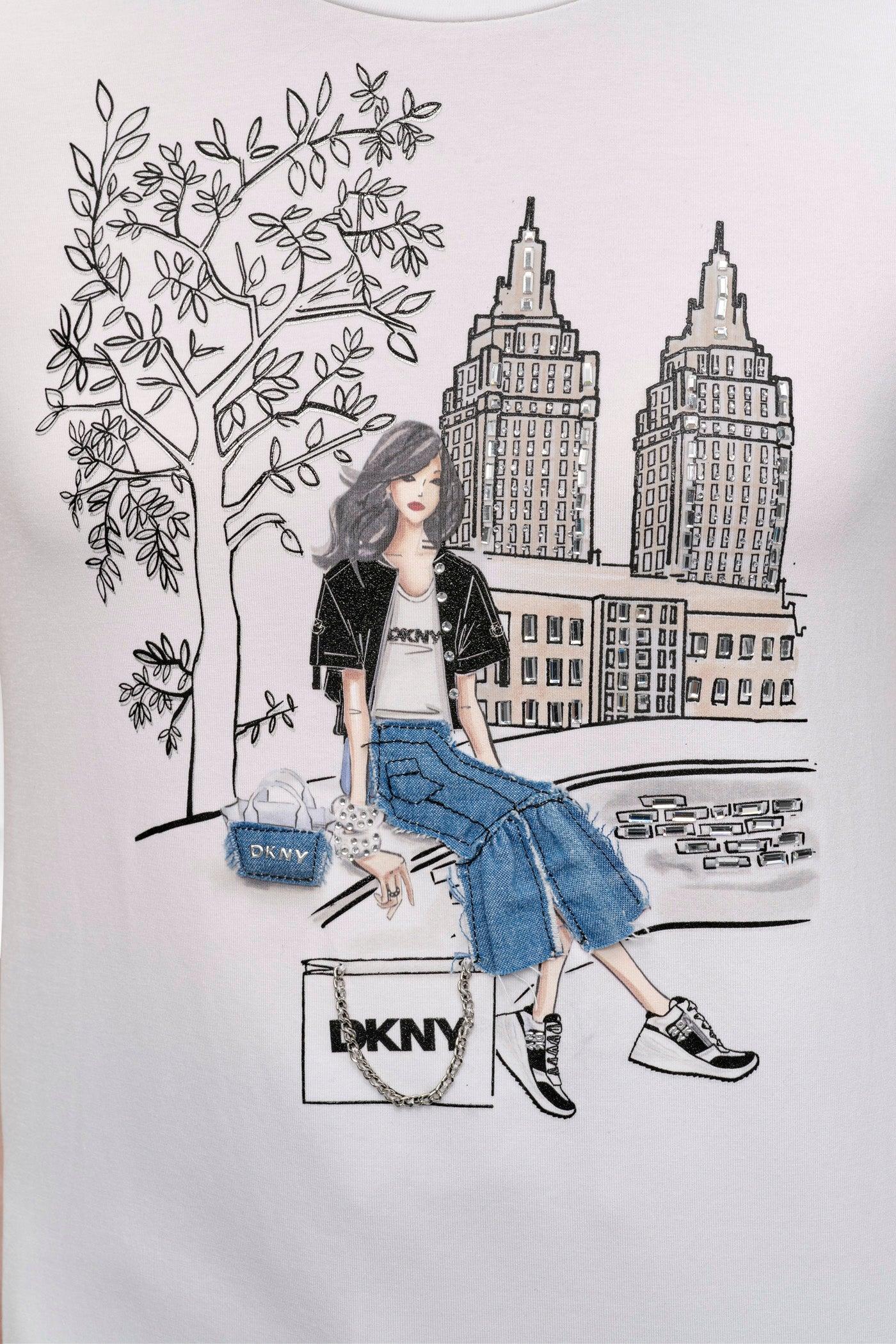 BROOKLYN BRIDGE EMBELLISHED TEE Product Image