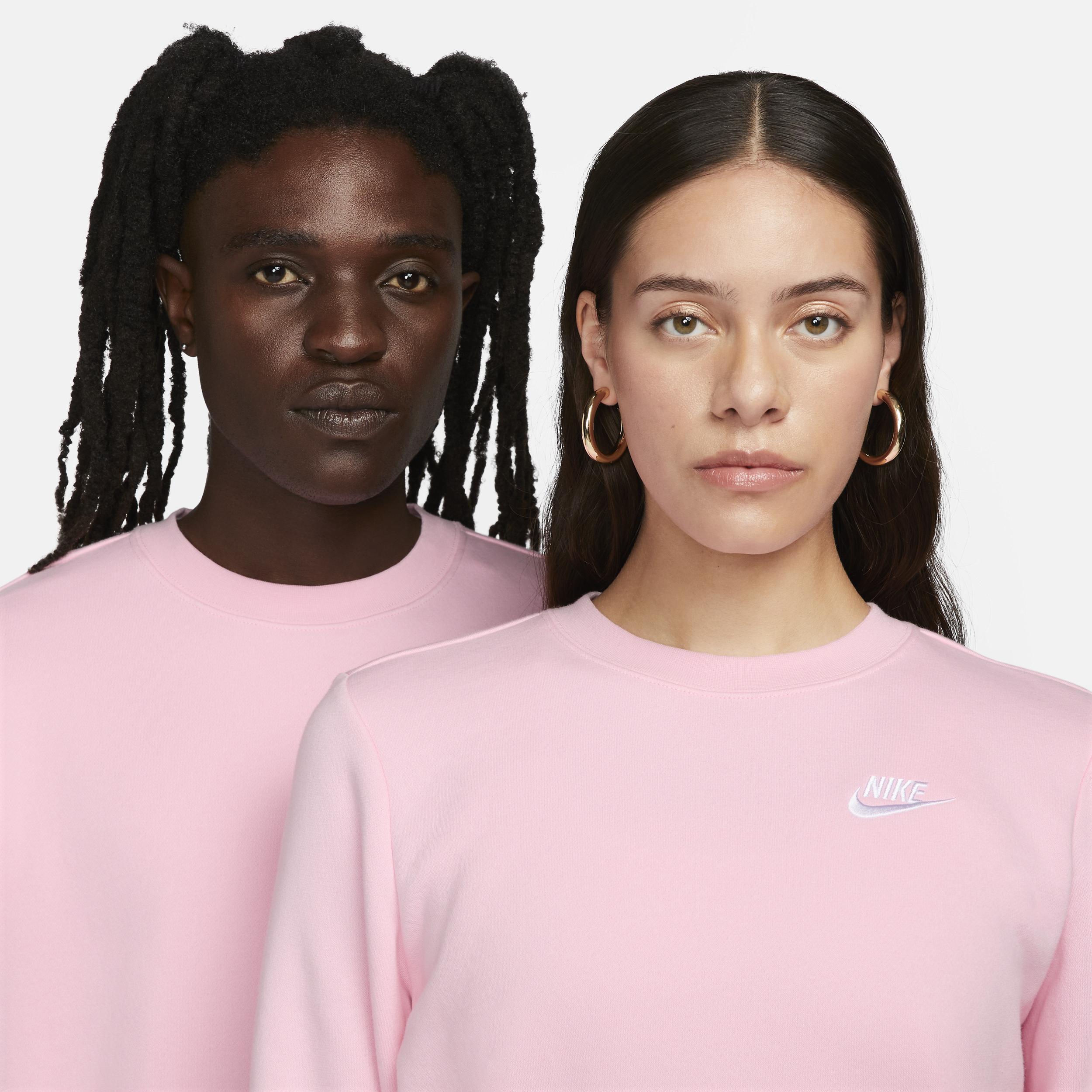 Womens Nike Sportswear Club Fleece Crew-Neck Sweatshirt | DQ5473-690 Product Image