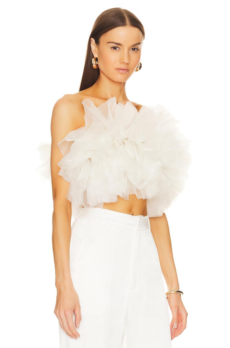 Ruffle Poof Bustier Top Lapointe Product Image