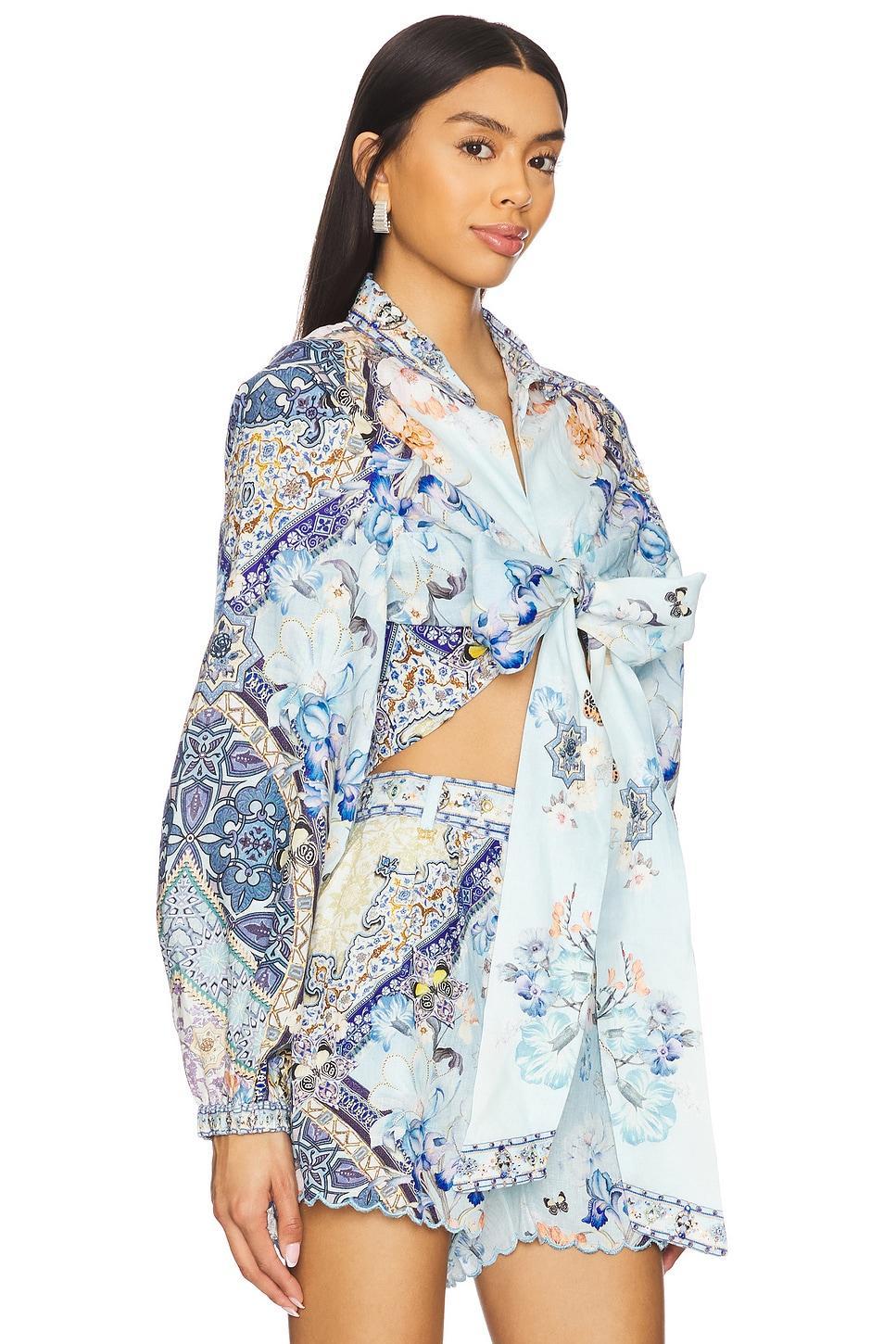 Cropped Wrap Shirt Camilla Product Image
