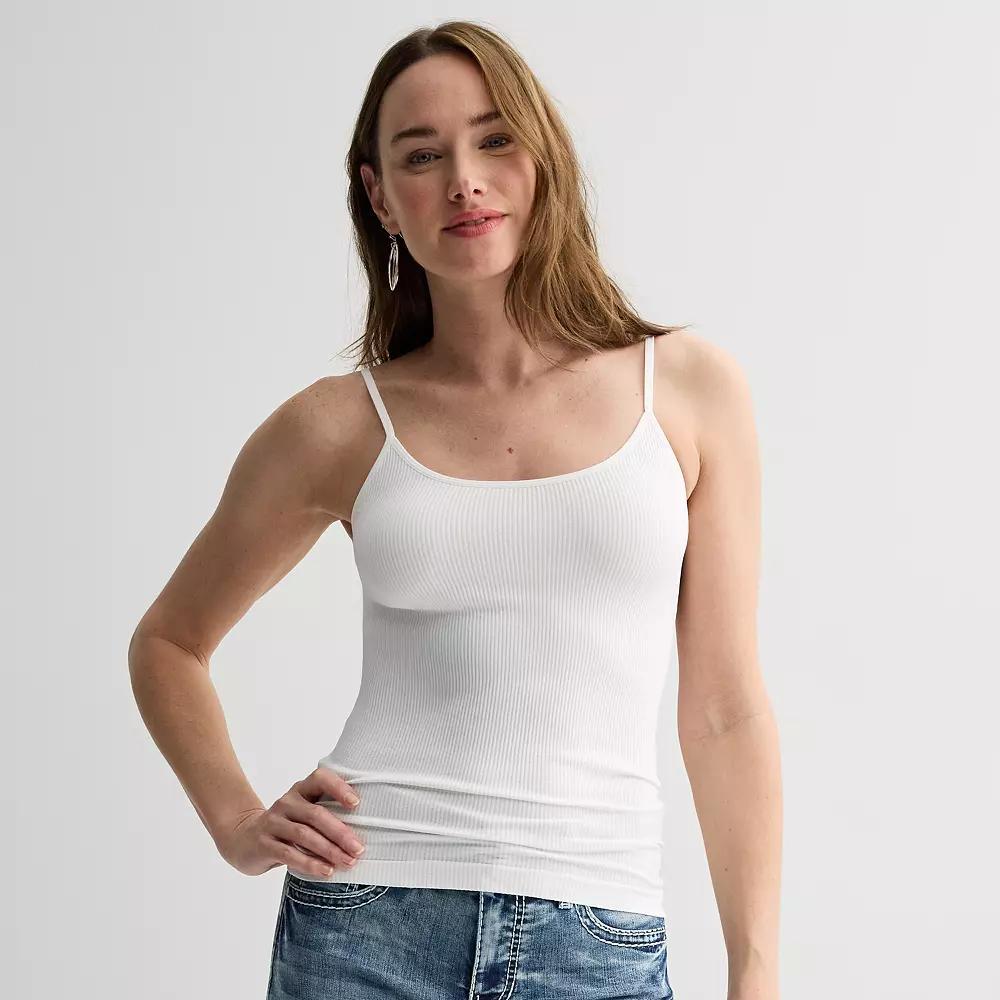Women's Apt. 9® Ribbed Seamless Camisole, Size: XS, Modern White Product Image
