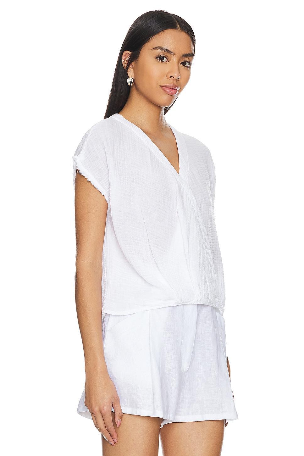 Evie Faux Wrap Top Michael Stars Product Image