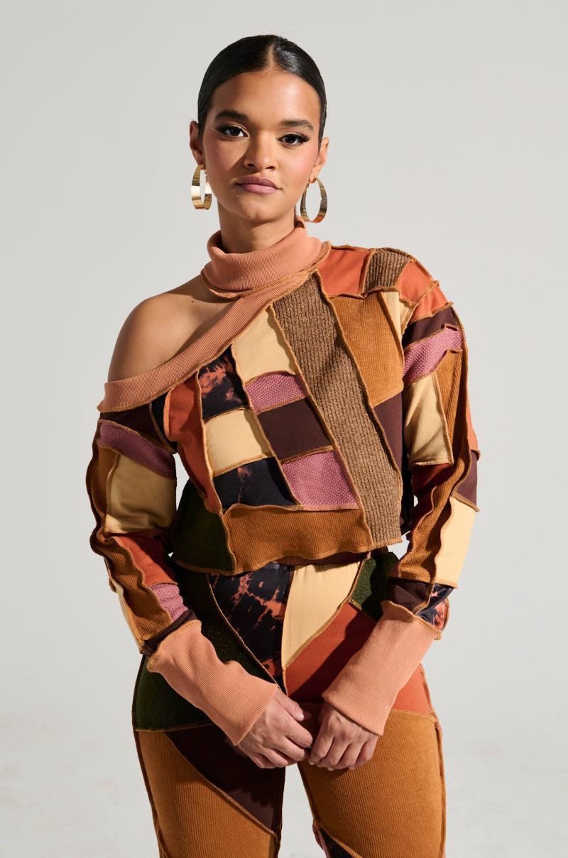 CATCH FEELINGS PATCHWORK SWEATSHIRT Product Image