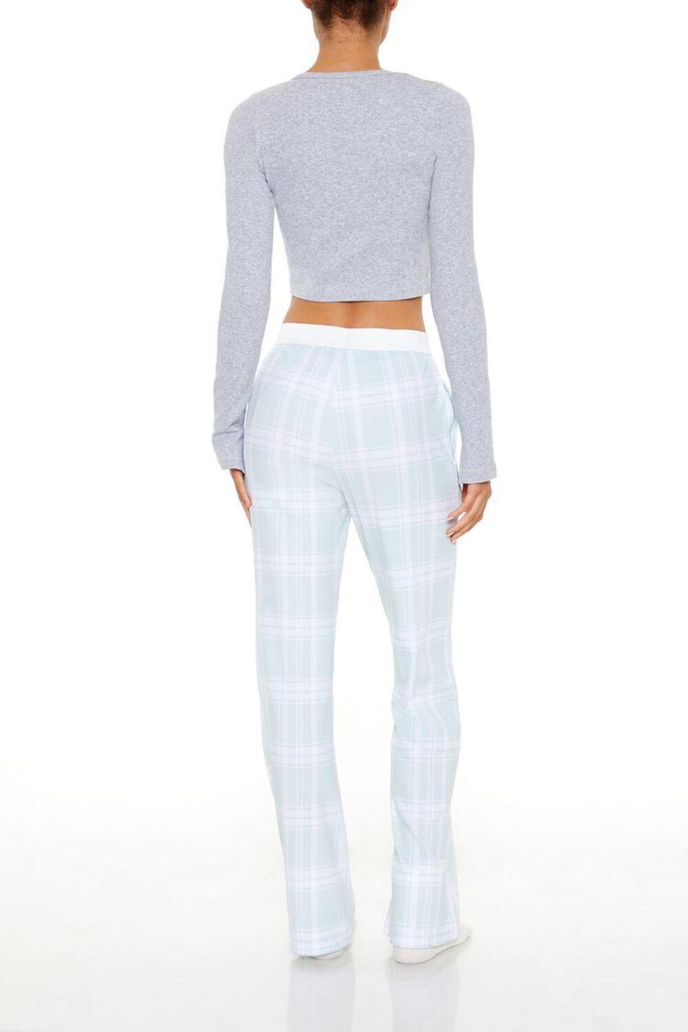 Plaid Straight-Leg Pajama Pants | Forever 21 Product Image