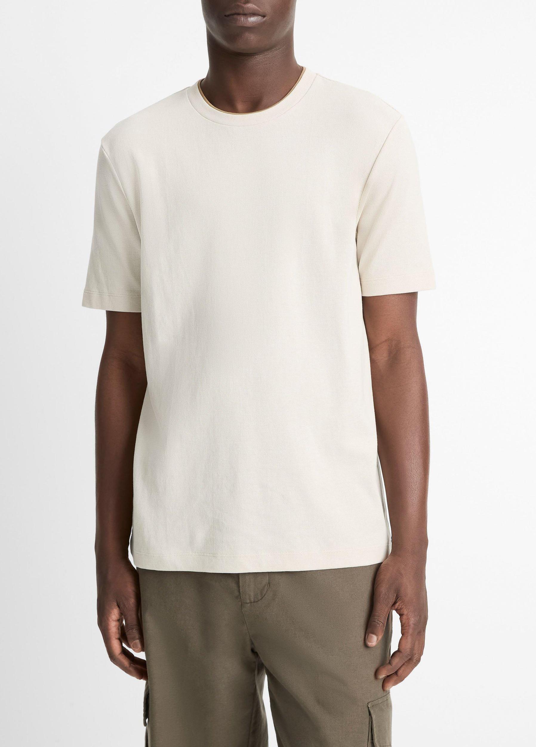 Double-Neck Pima Cotton T-Shirt Product Image