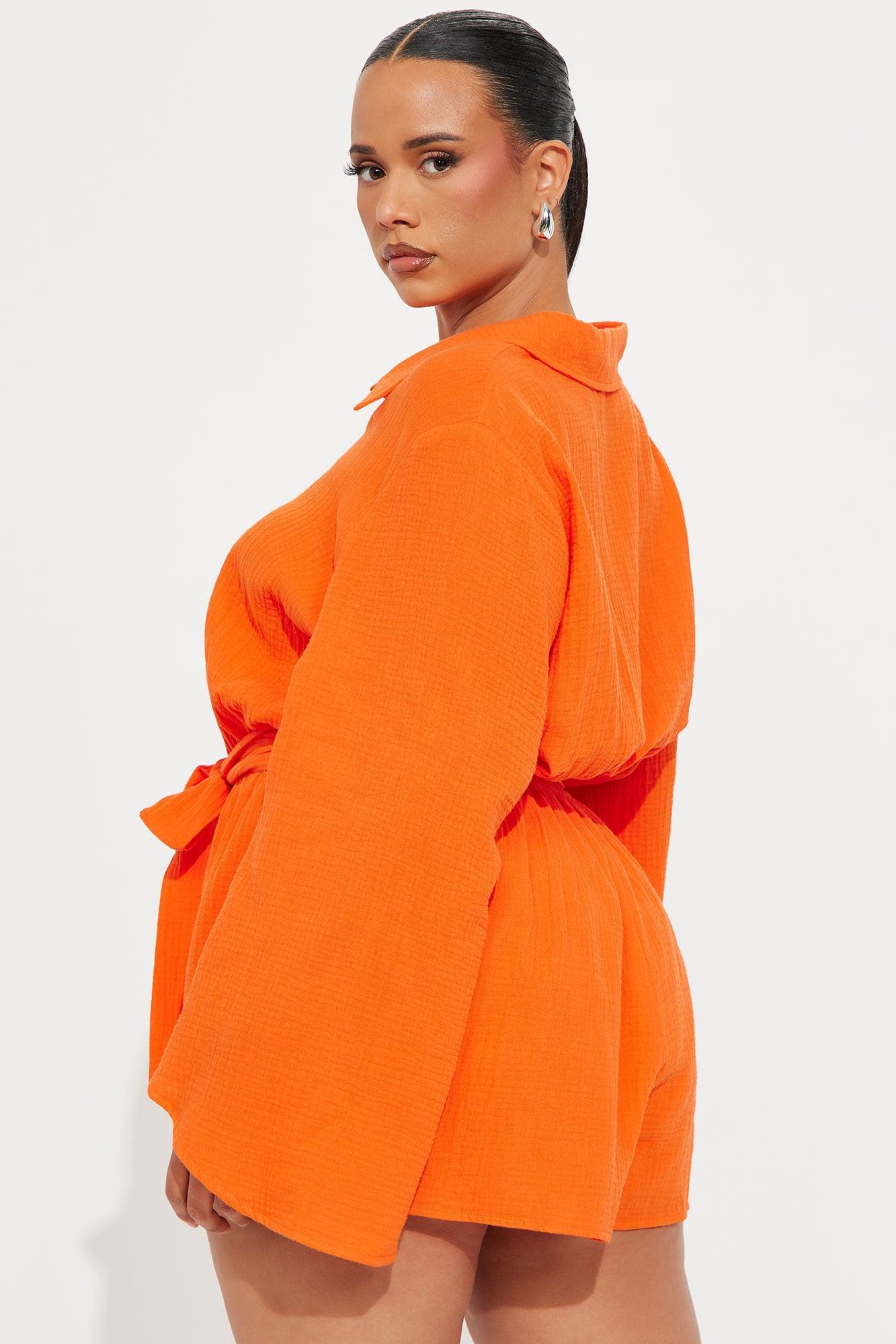 Stay Cool Romper - Orange Product Image