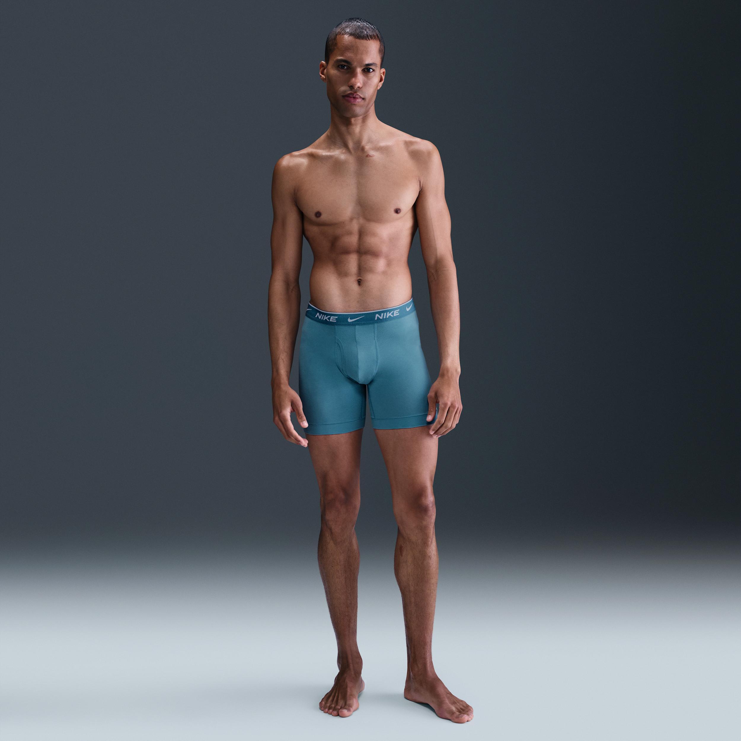 Nike Men's Dri-FIT Essential Cotton Stretch Boxer Briefs (3-Pack) Product Image