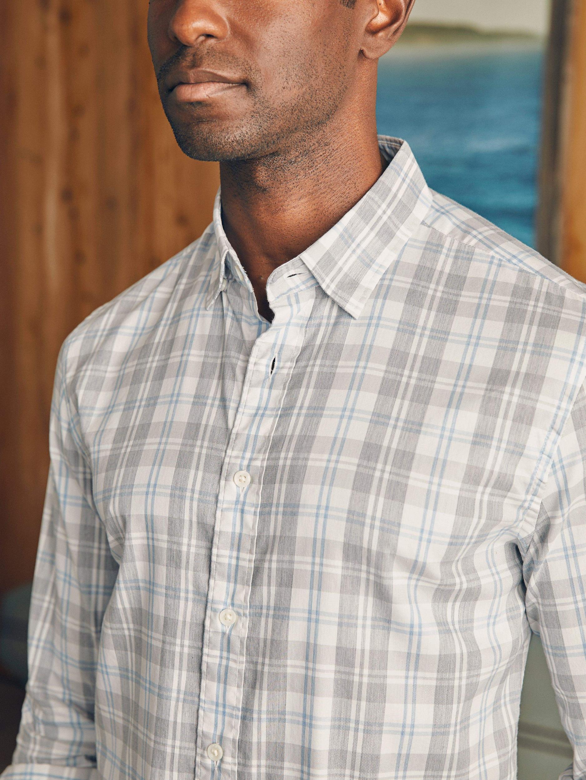 Movement™ Shirt - Grey Cream Plaid Male Product Image