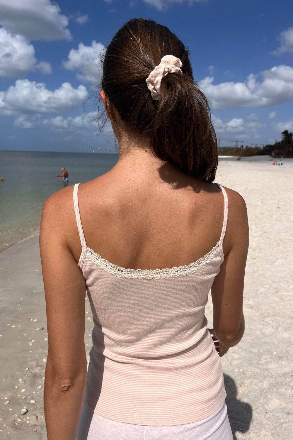 Skylar Stripe Lace Tank Product Image