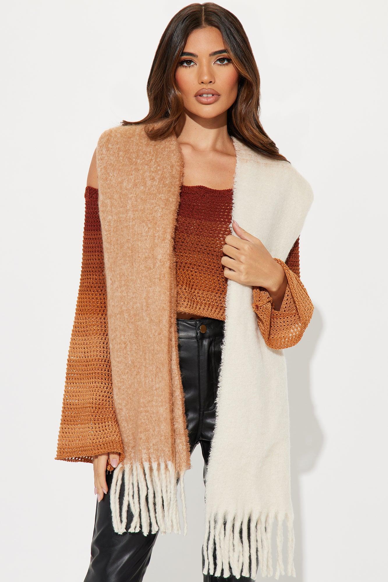 Coco Cuddles Scarf - Brown/combo Product Image