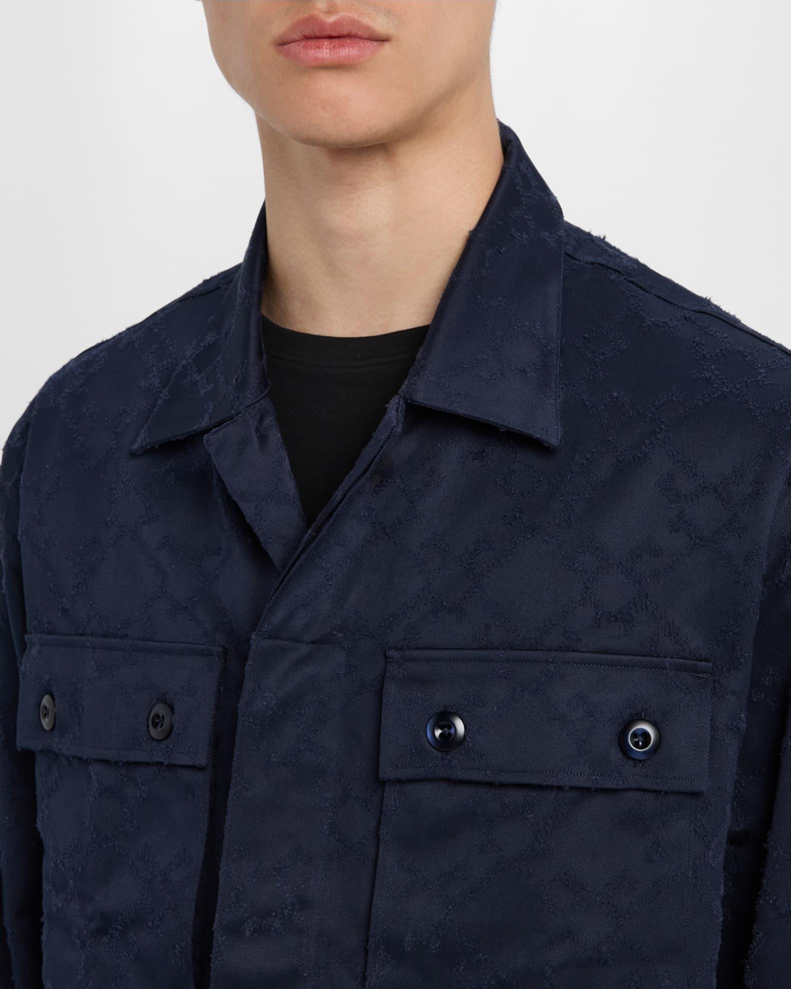 Men's Monogram Jacquard Button-Down Shirt Product Image