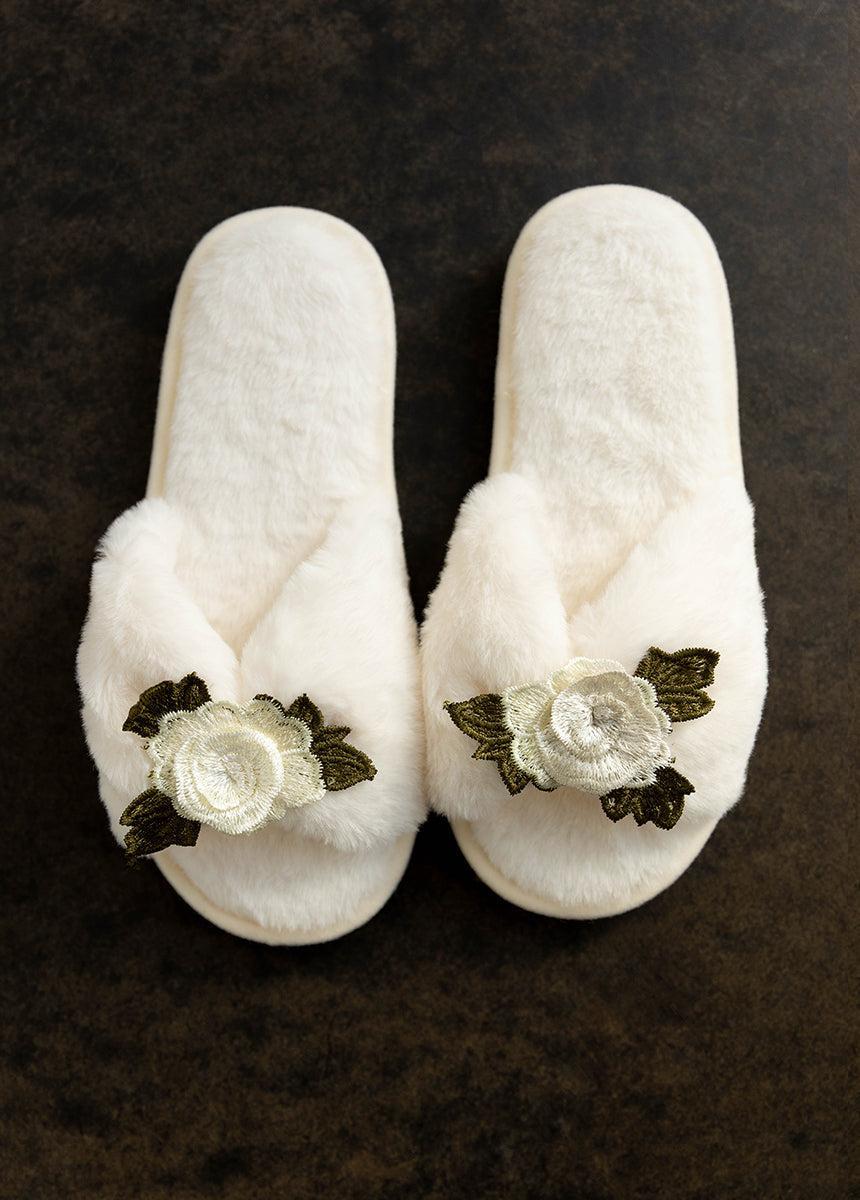Women's Fiona Slipper in Cream Female Product Image