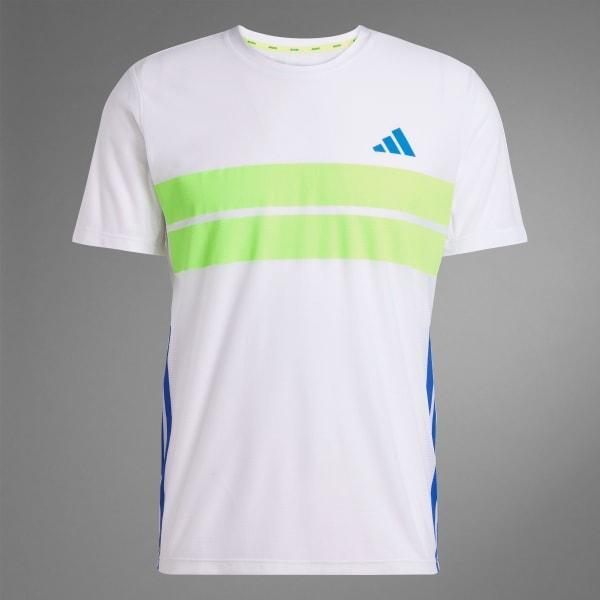 adidas Adizero Retro Running Tee White 2XL Mens Product Image