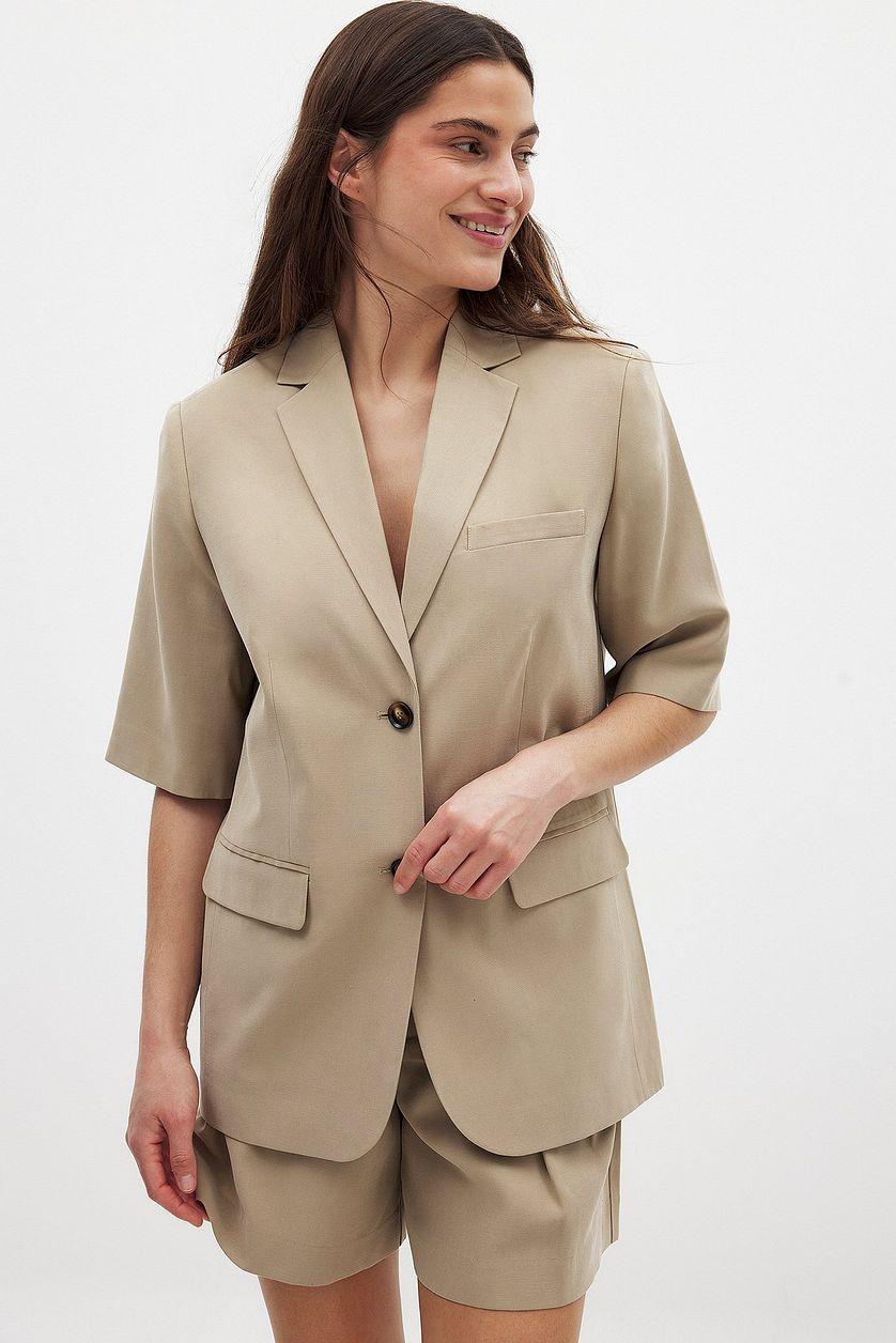 Short Sleeve Blazer Product Image