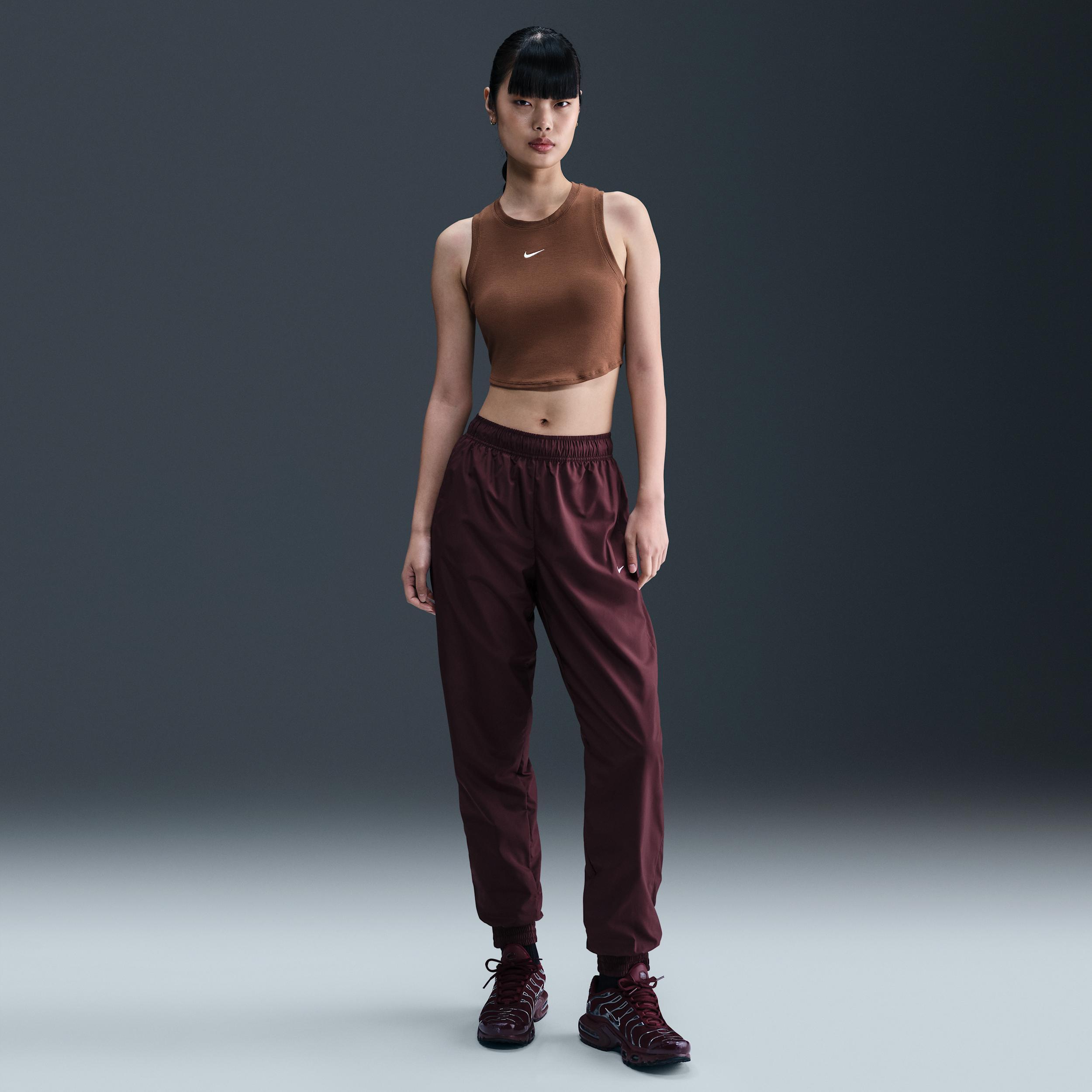 Women's Nike Sportswear Chill Knit Tight Cropped Mini-Rib Tank Top Product Image
