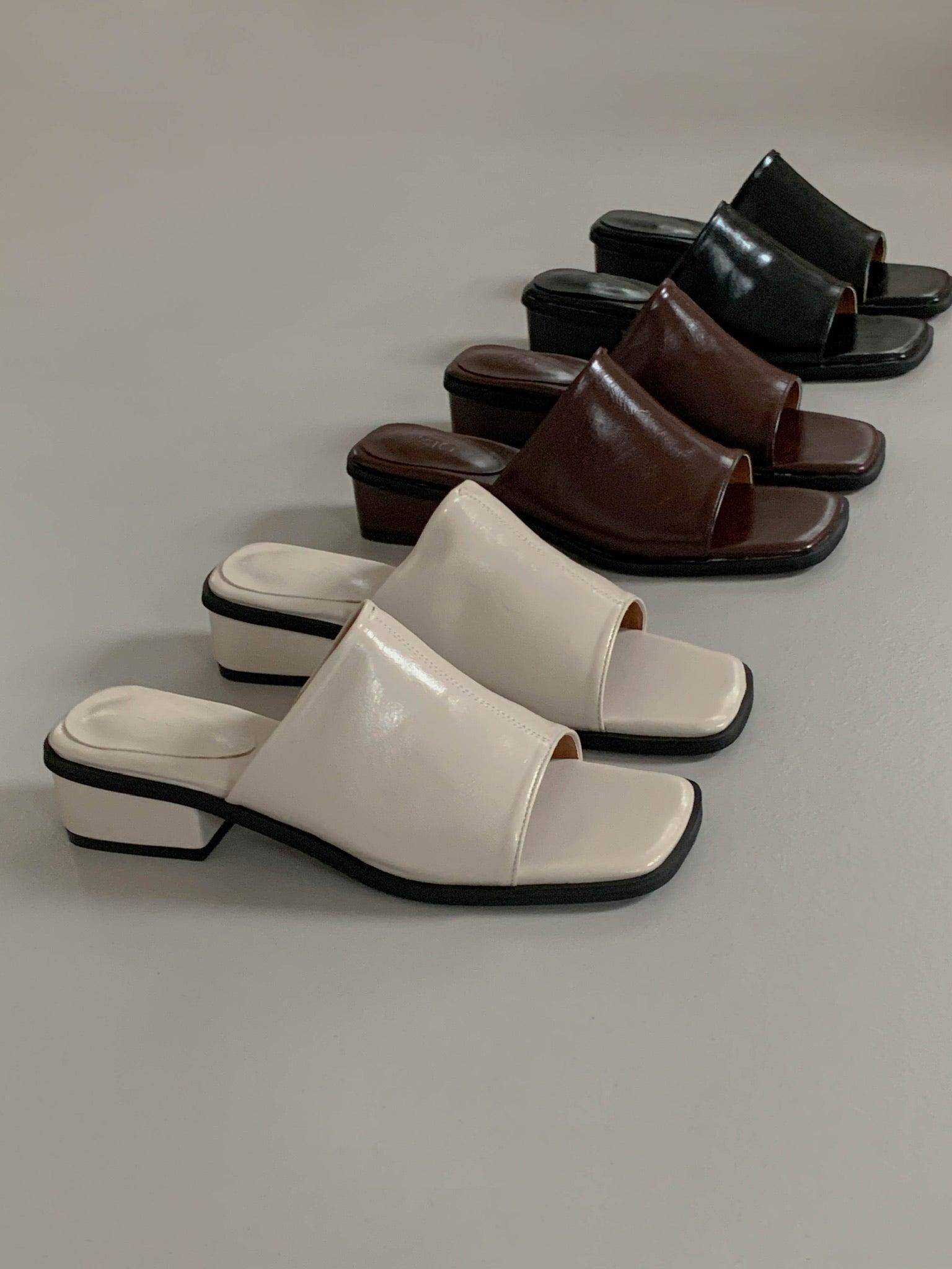 Belinda Mules in Ivory Product Image