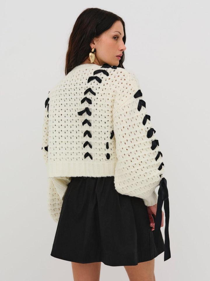 Laurel Oversized Cardigan — Ivory Product Image