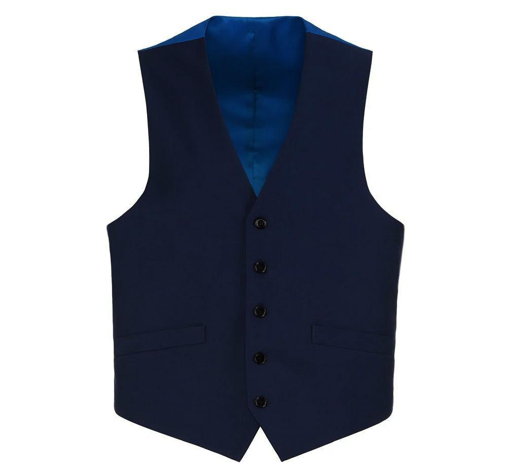 Charcoal Slim Fit Vest Single Breasted 5 Button Design Product Image