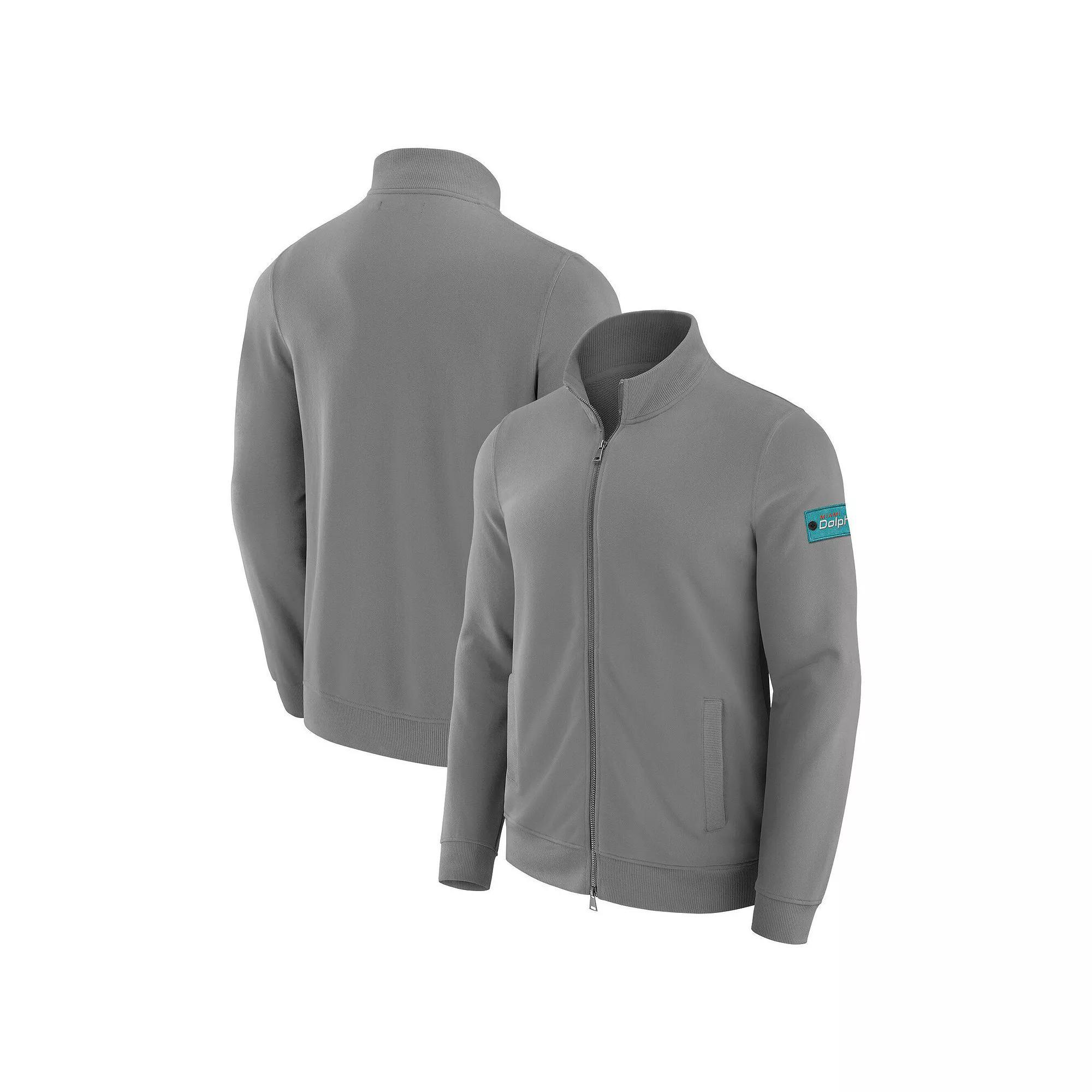 Men's J. Palmer Graphite New York Giants QB1 Full-Zip Sweatshirt, Size: Medium, Dark G Product Image