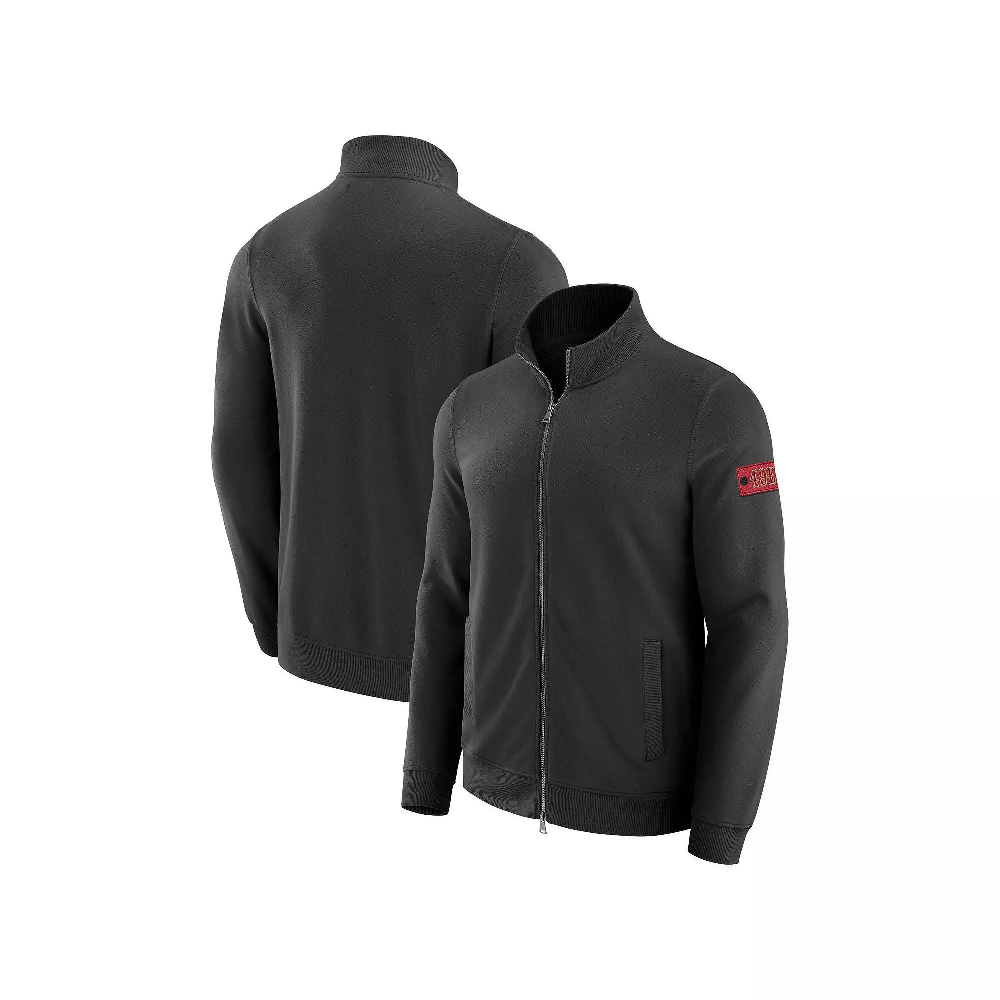 Men's J. Palmer Graphite New York Giants QB1 Full-Zip Sweatshirt, Size: Medium, Dark G Product Image