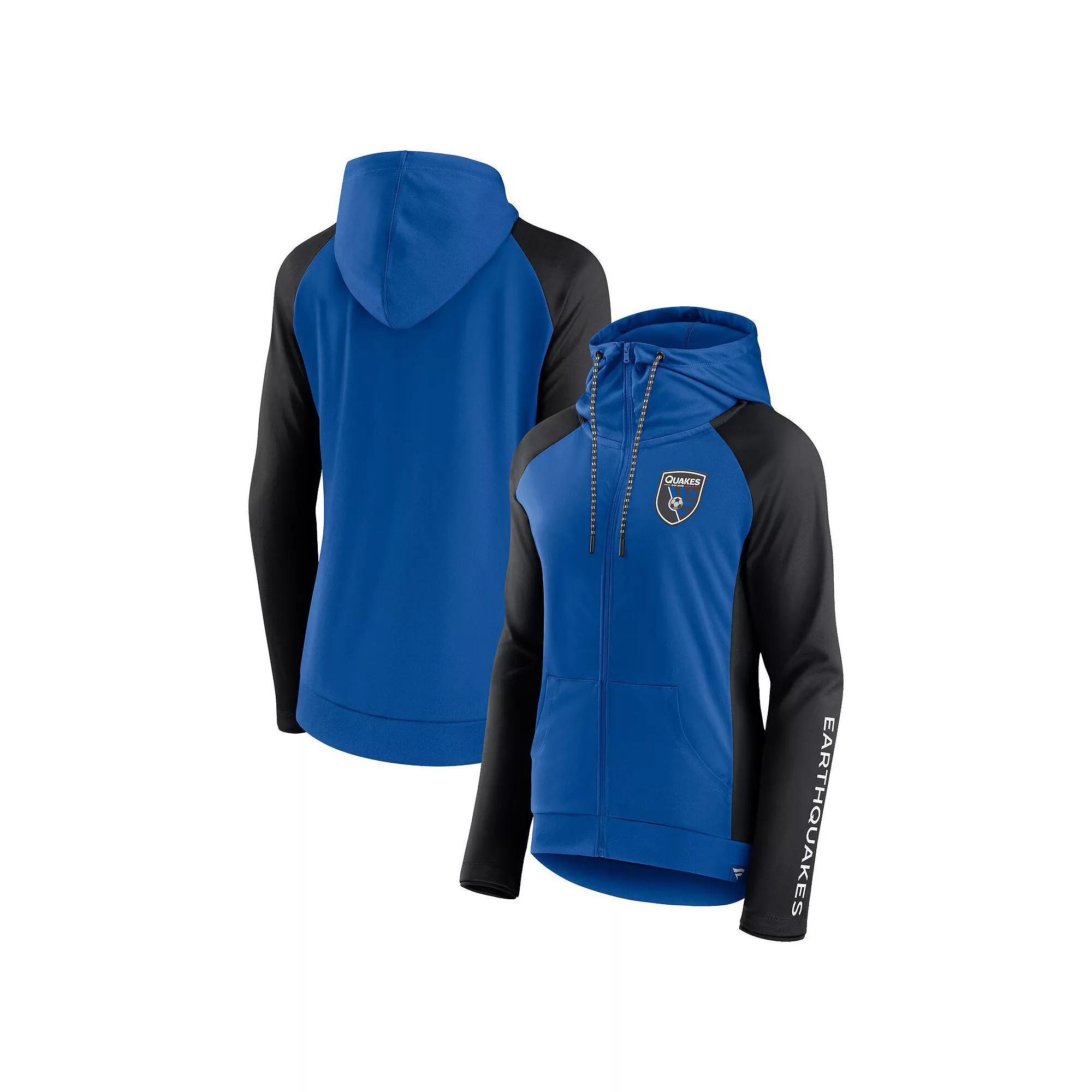 Women's Fanatics Gray LAFC Iconic Raglan Full-Zip Hoodie, Size: XS, Lfc Grey Product Image