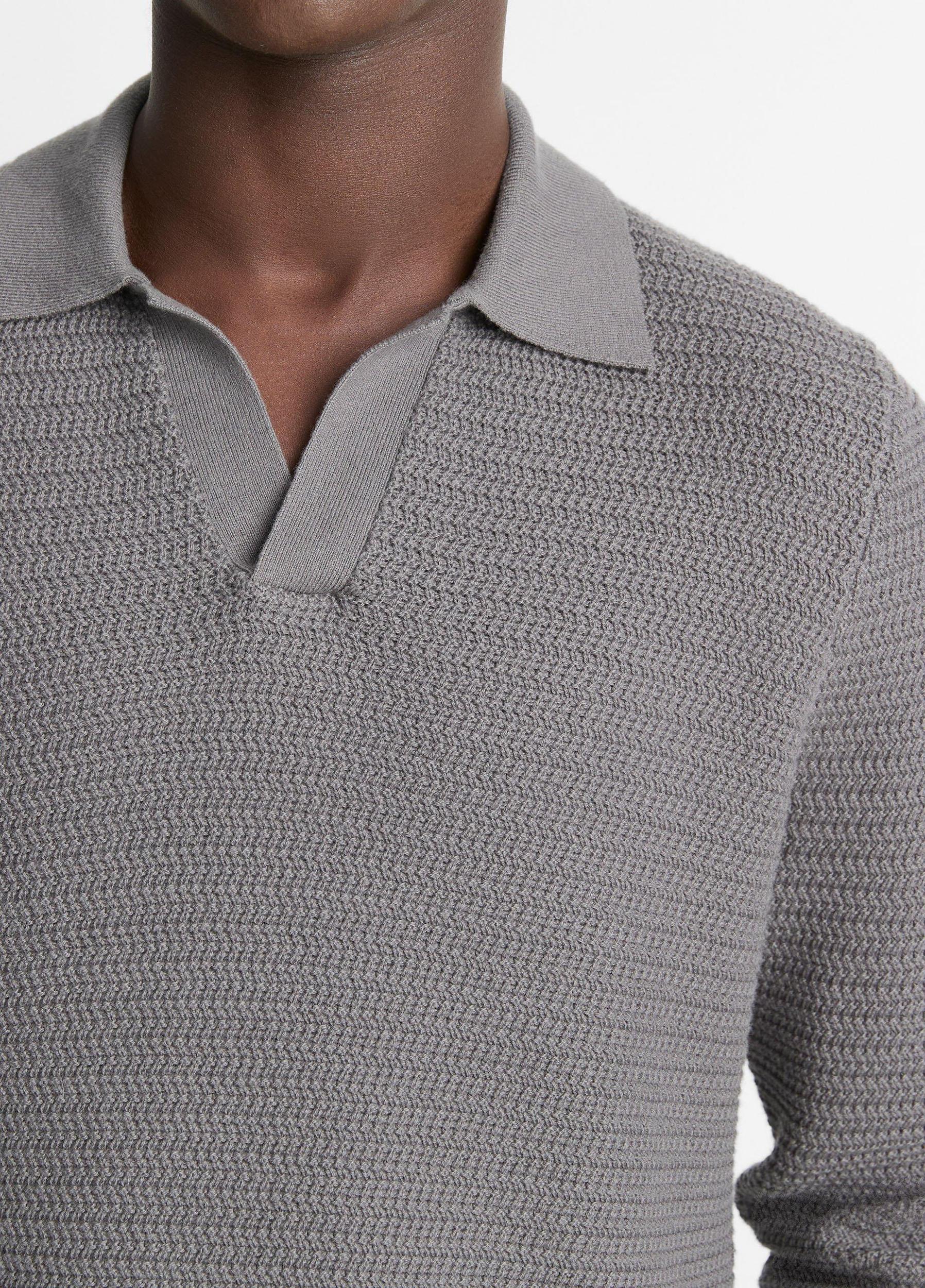Mens Craftsman Rib Sweater with Johnny Collar Product Image