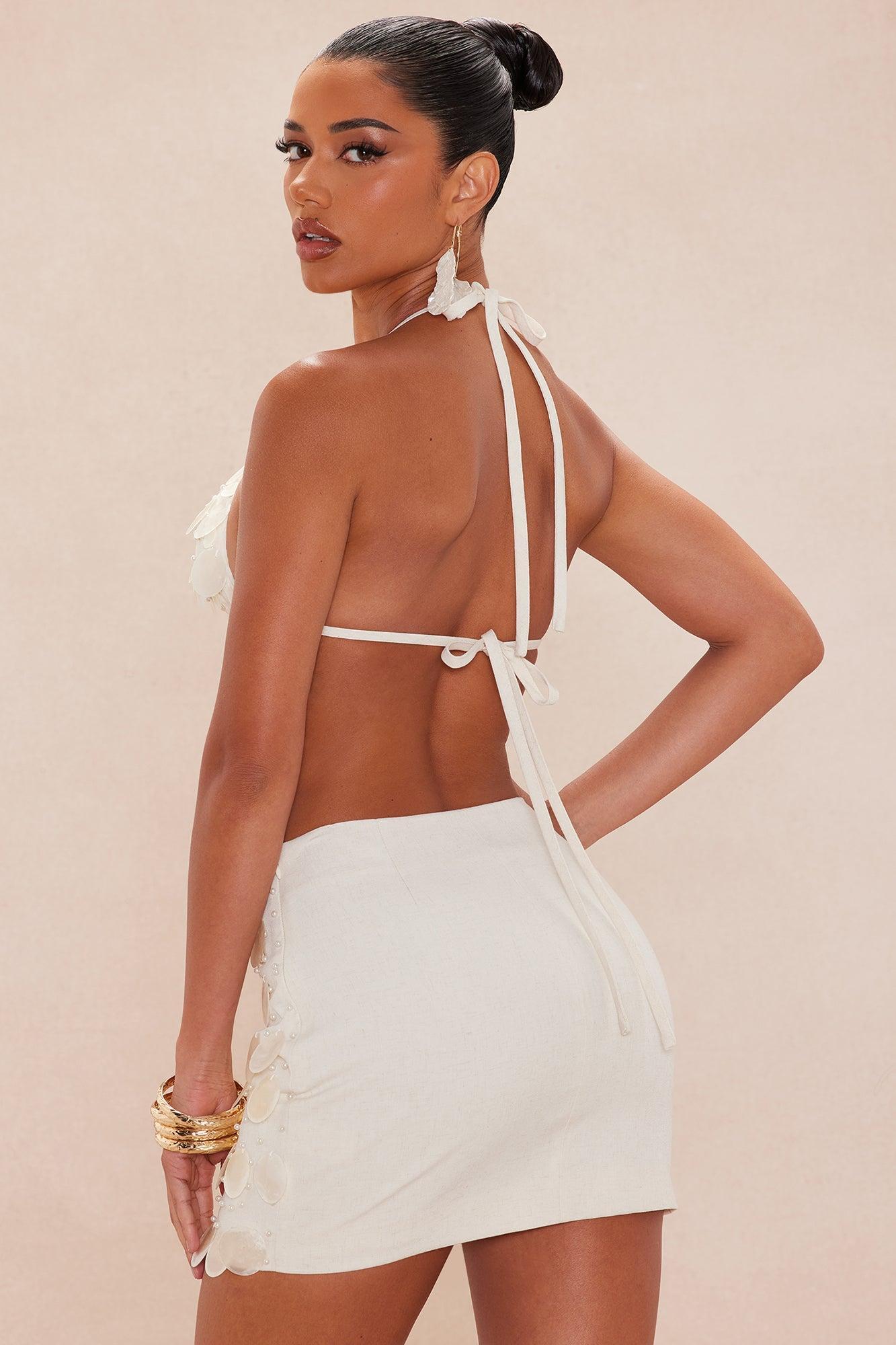 El Mar Shell Skirt Set - Cream Product Image