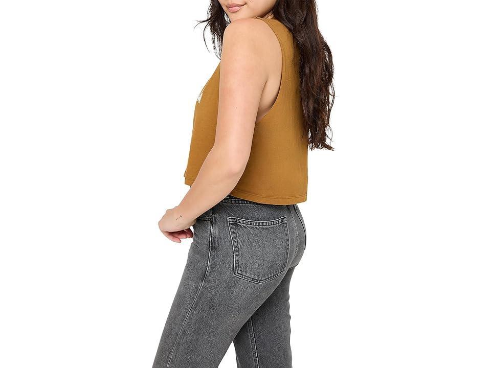 Spiritual Gangster Radiate Callie Crop Tank (Dune) Women's Clothing Product Image